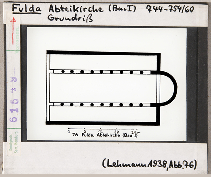 Vorschaubild Fulda: Klosterkirche Bau 1, Grundriss 